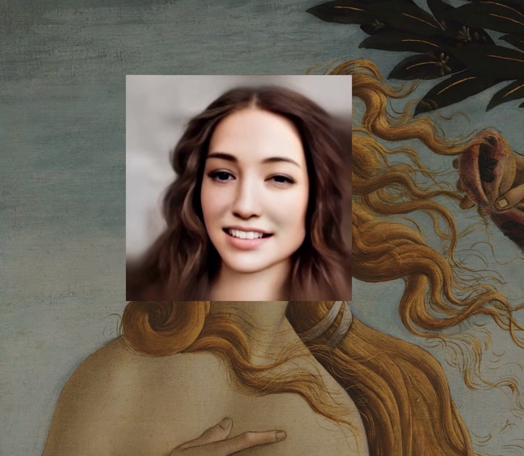 Симметричное лицо нейросеть