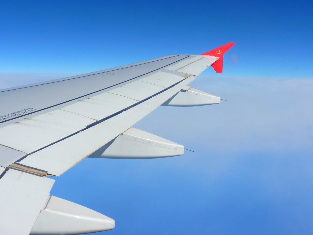 Крыло пассажирского самолета
