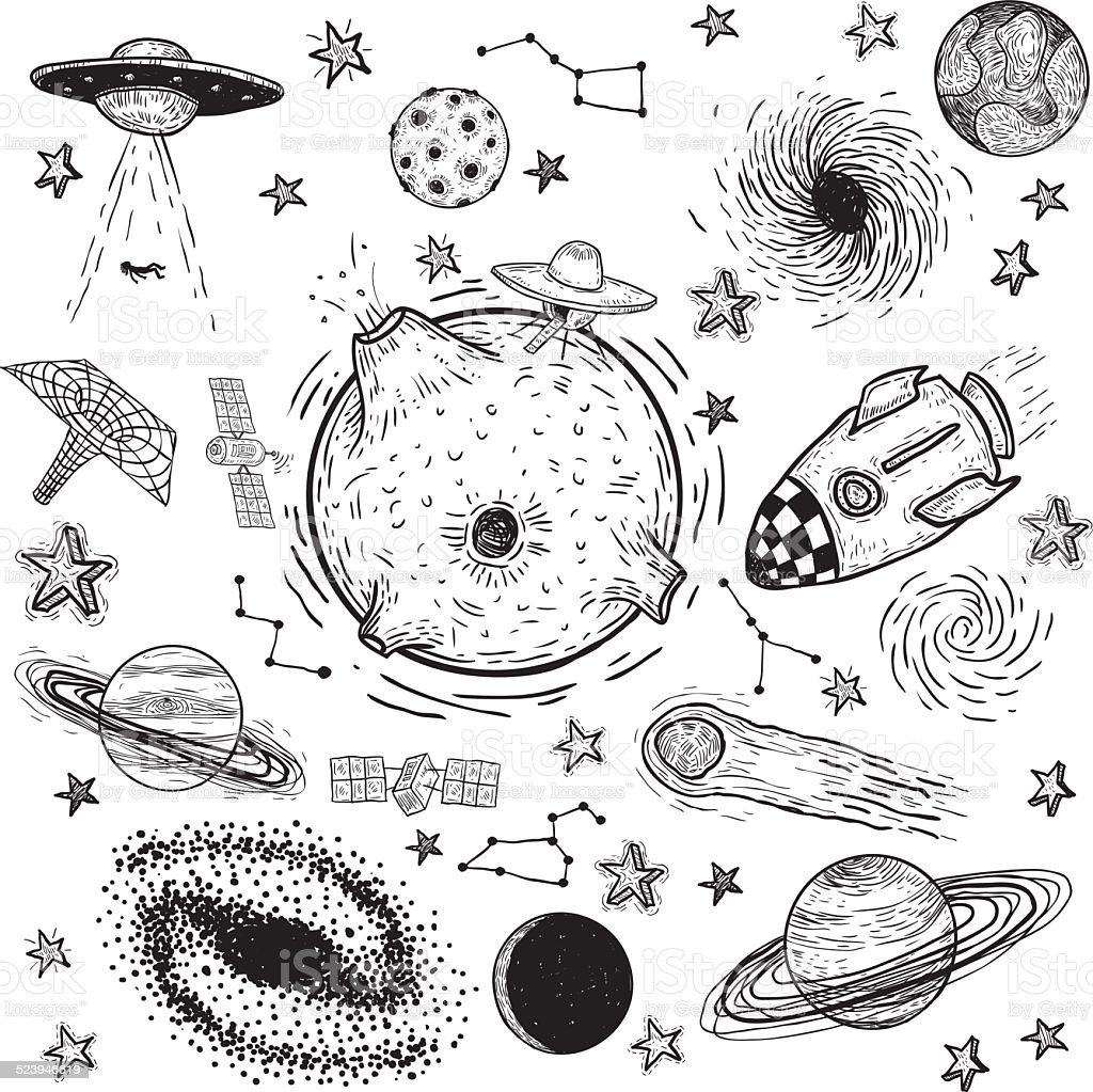 Эскизы связанные с космосом