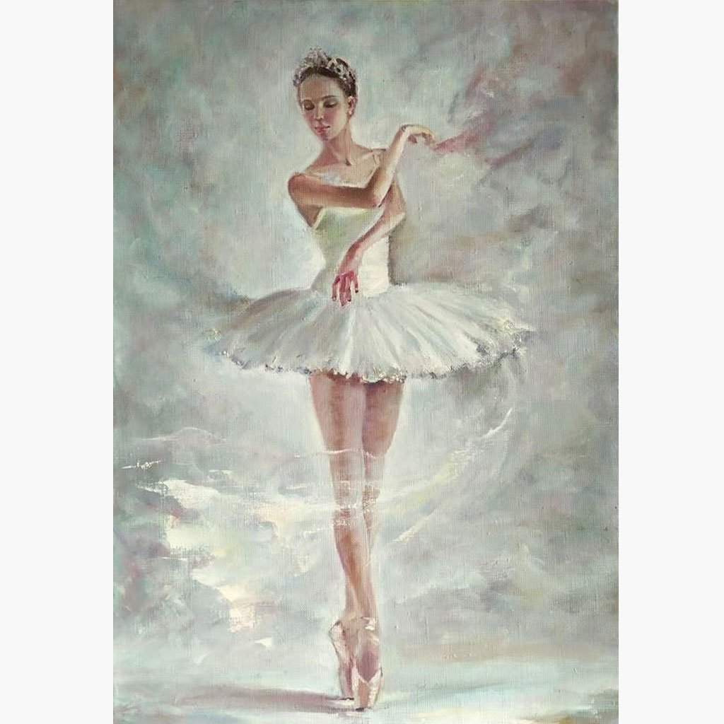 Балерина акварель