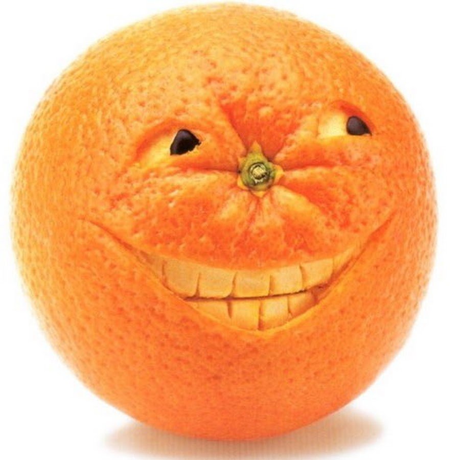 Апельсин улыбается