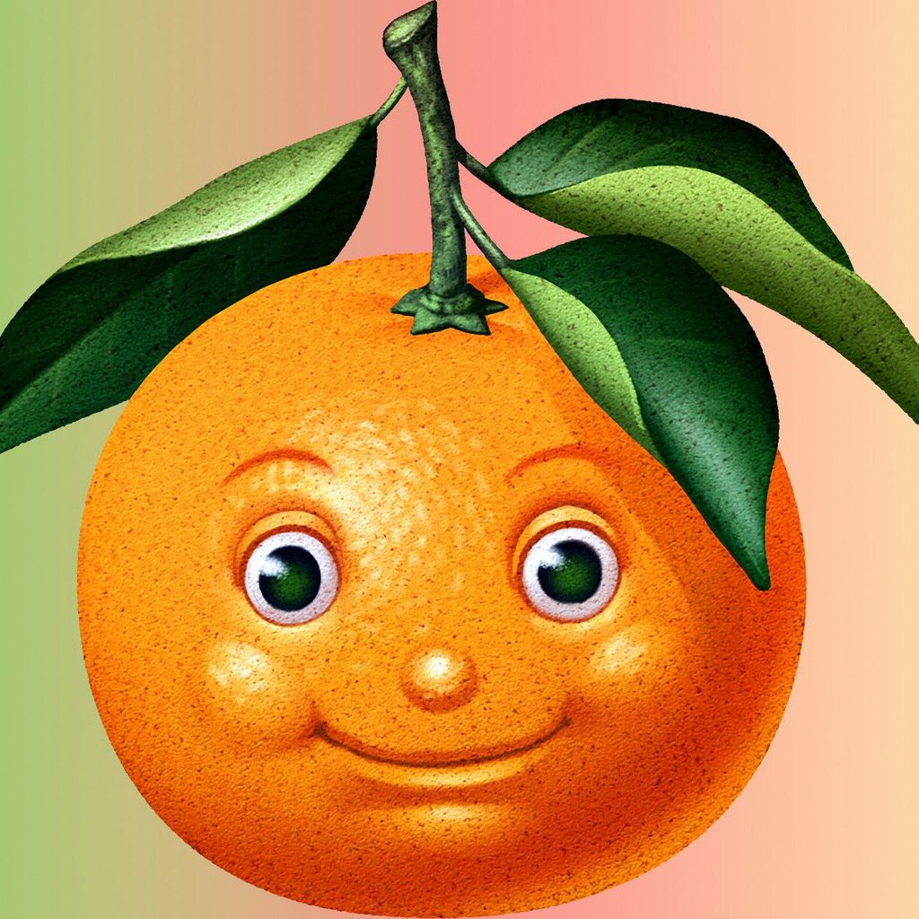 Удивленный апельсин