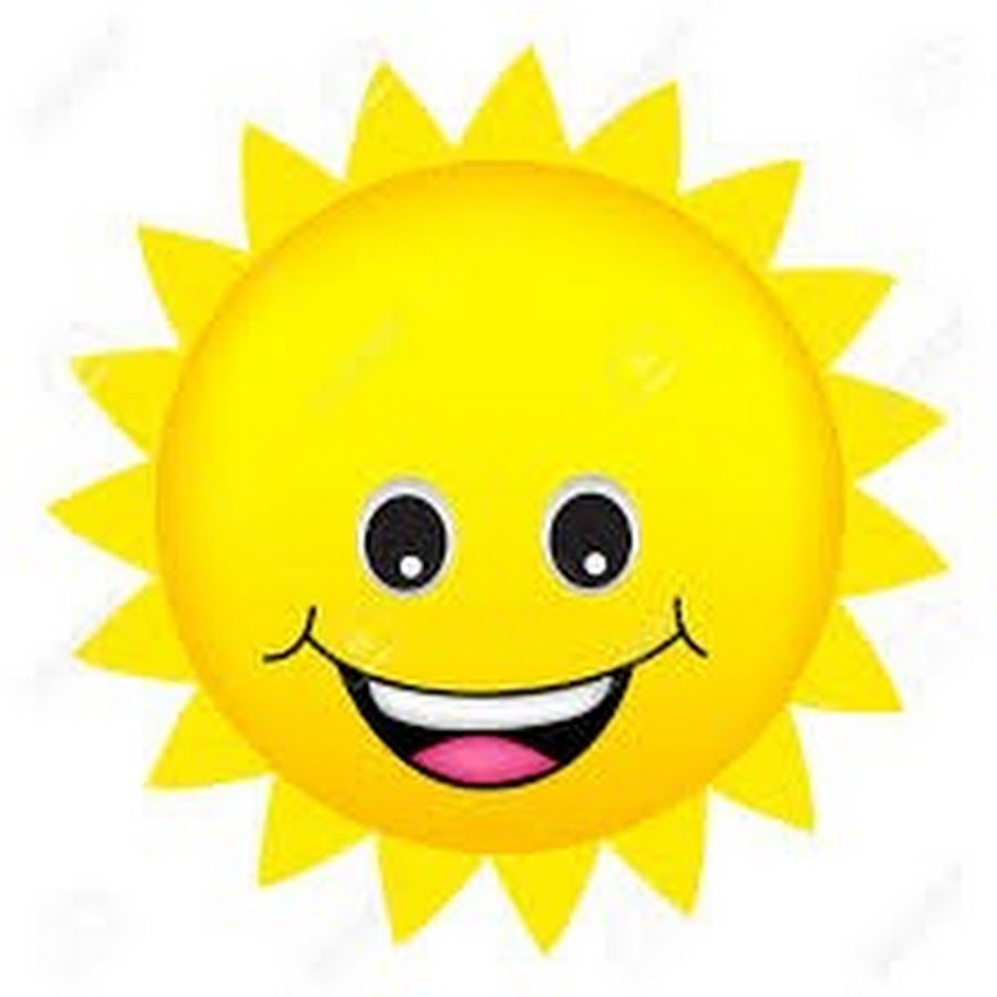 Мордочка солнышко с улыбкой