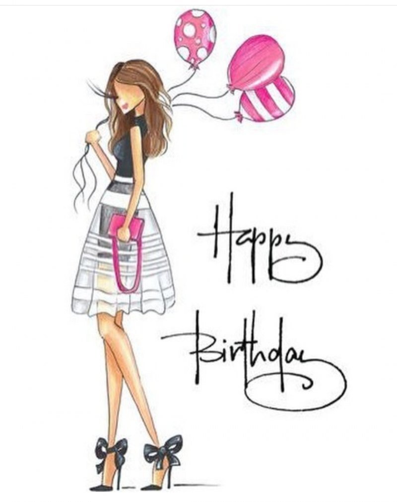 С днём рождения девушке брюнетке