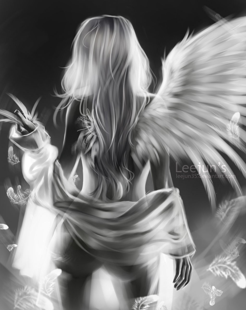 Ангел с крыльями