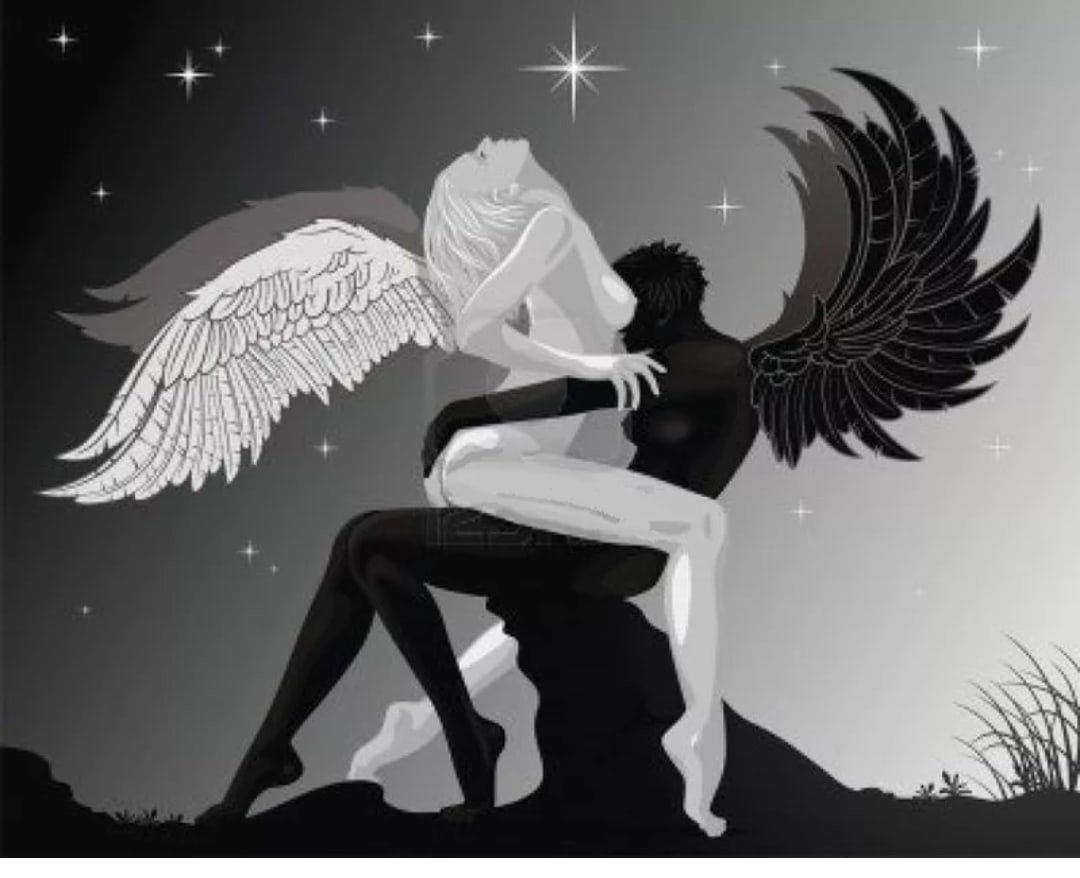 Парень и девушка с крыльями