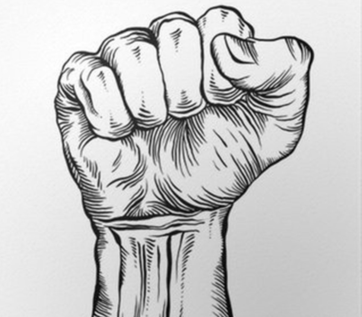 Нарисовать руку в кулаке