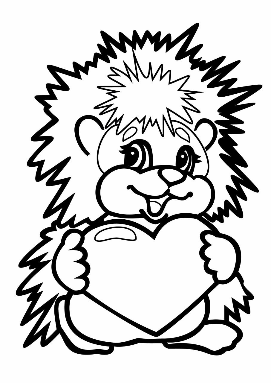 Трафарет ежа