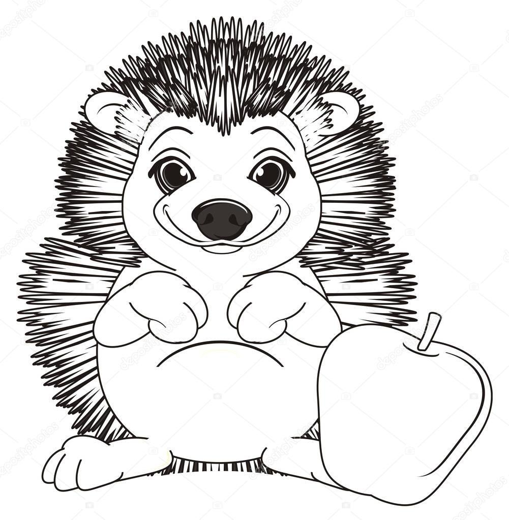 Силуэт ежика