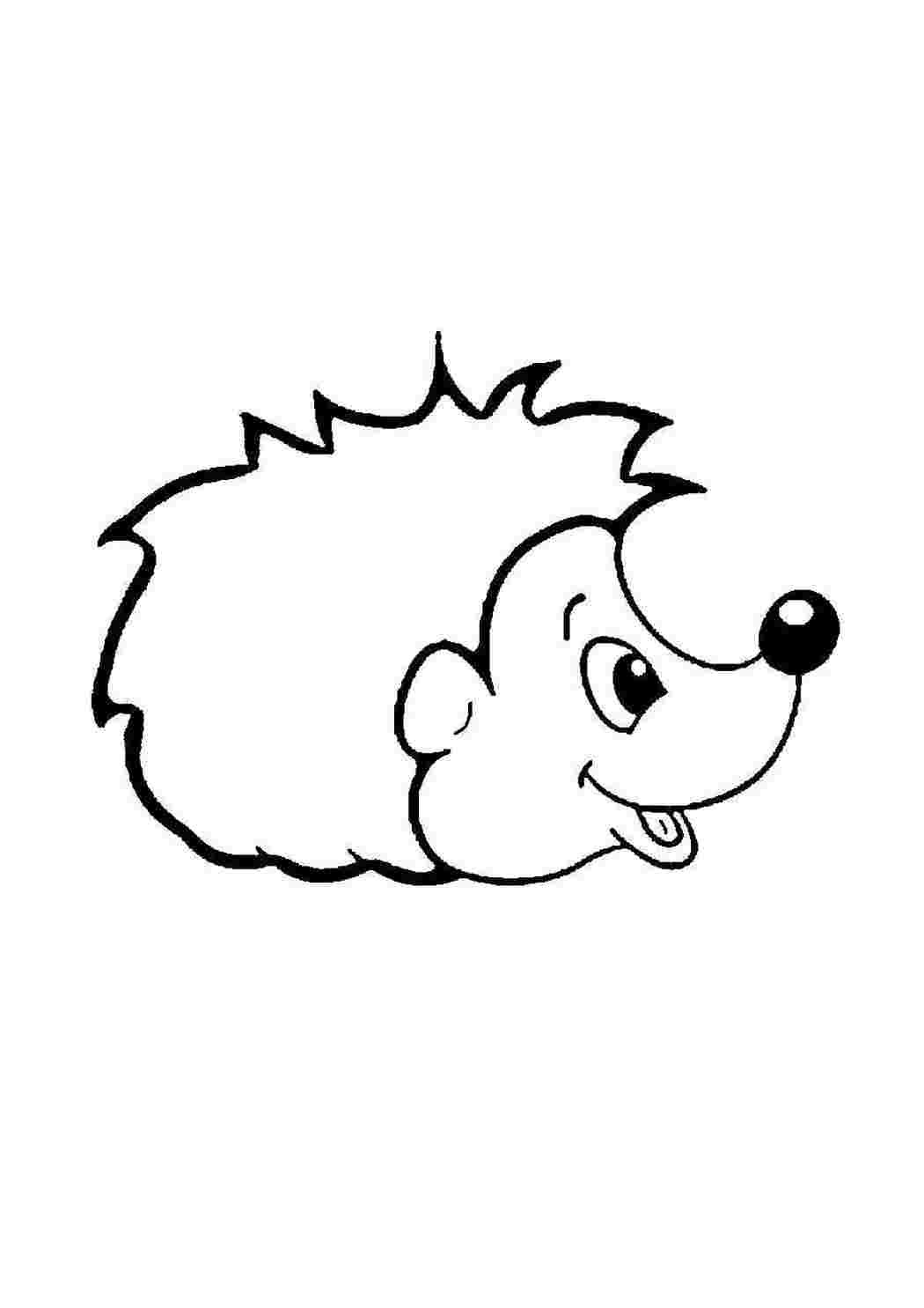 Раскраска Ежик и Белочка