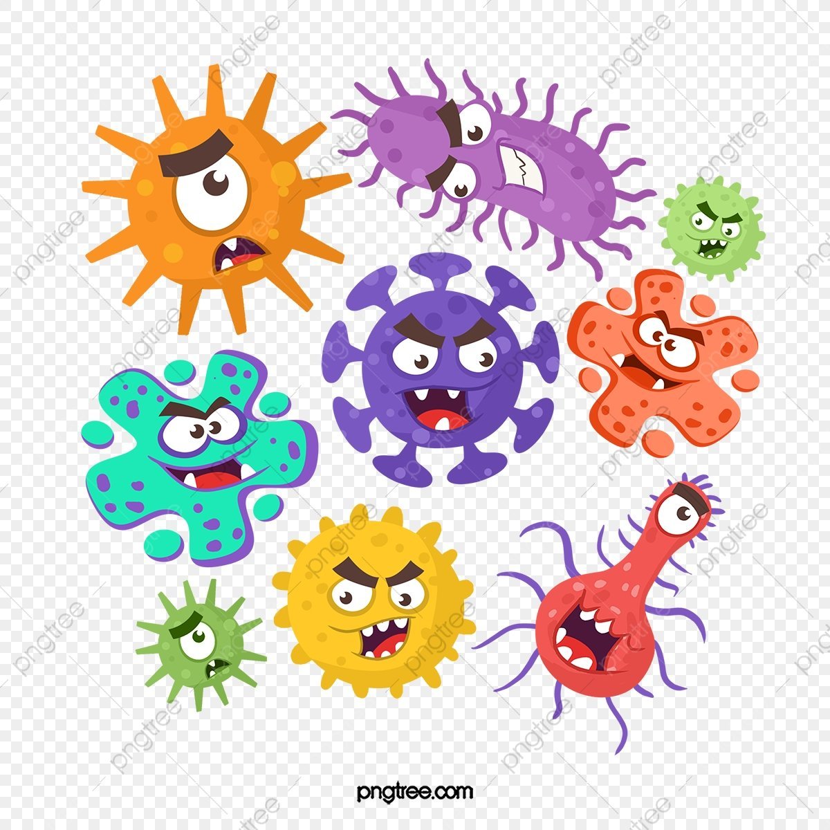 Изображение микроба для детей