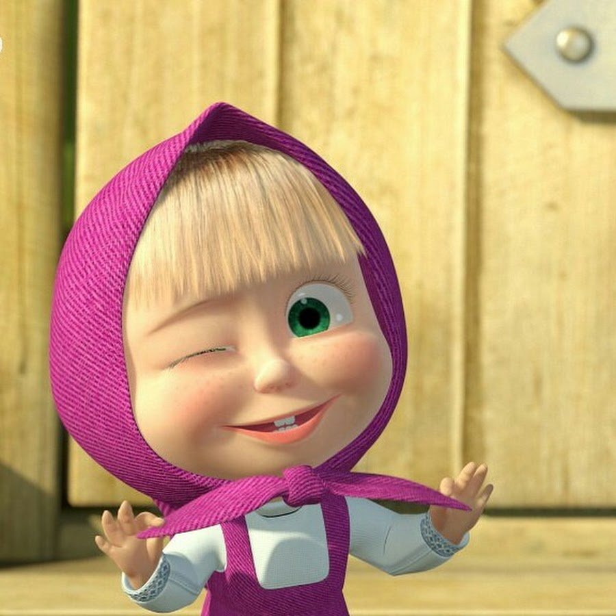 Маша из Маша и медведь лицо