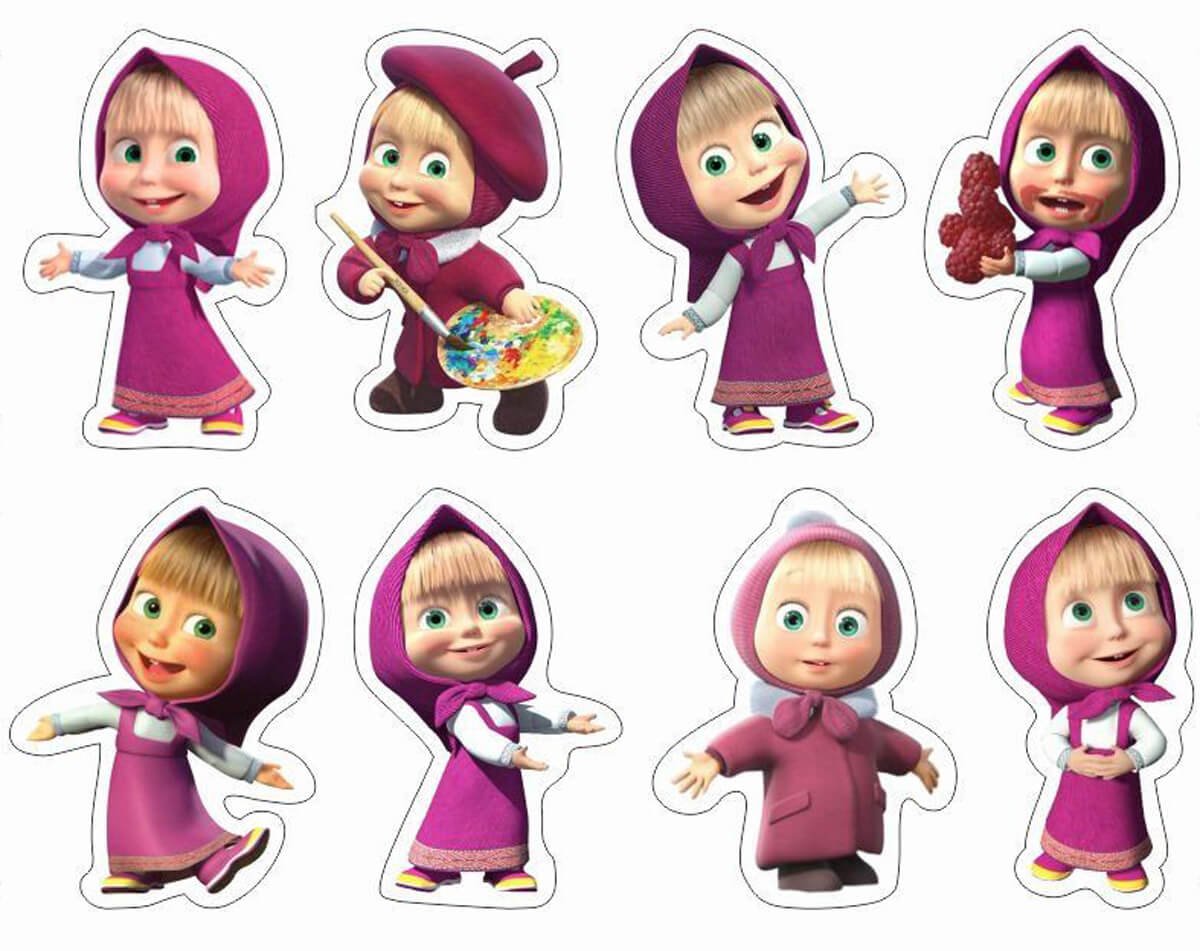 Маша и медведь герои для топперов