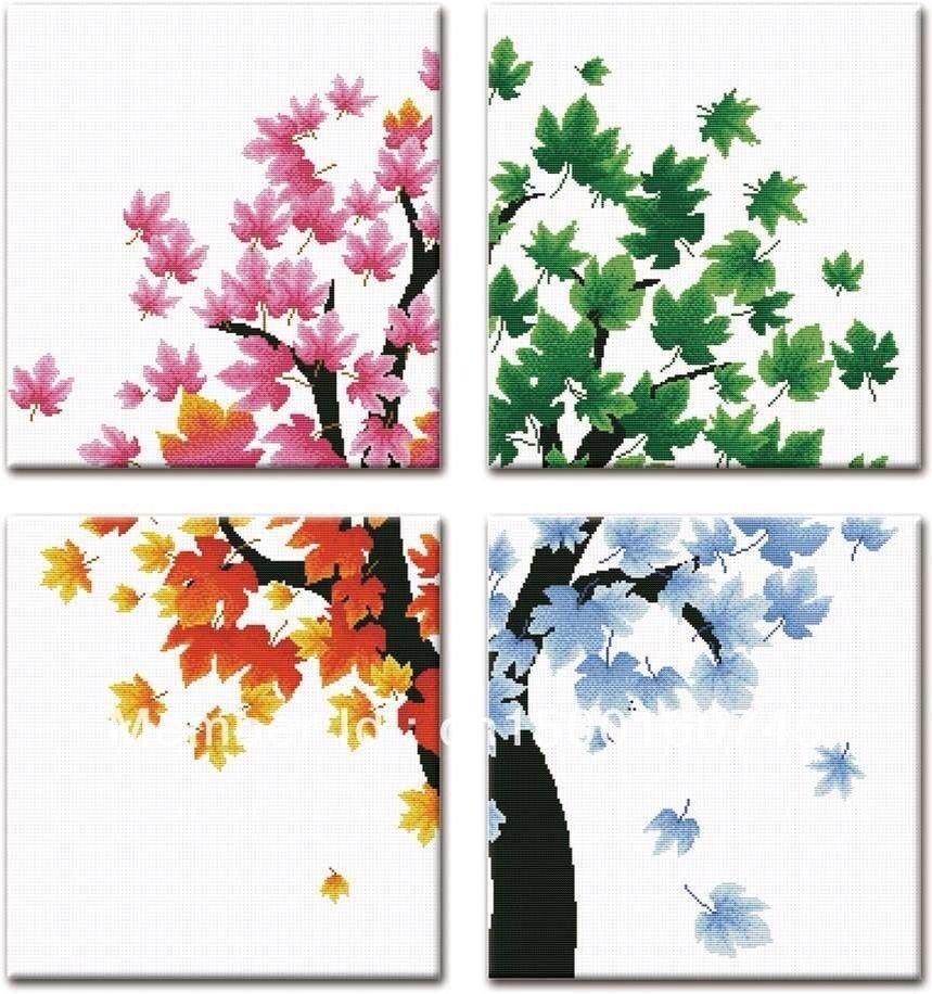 Дерево по сезонам