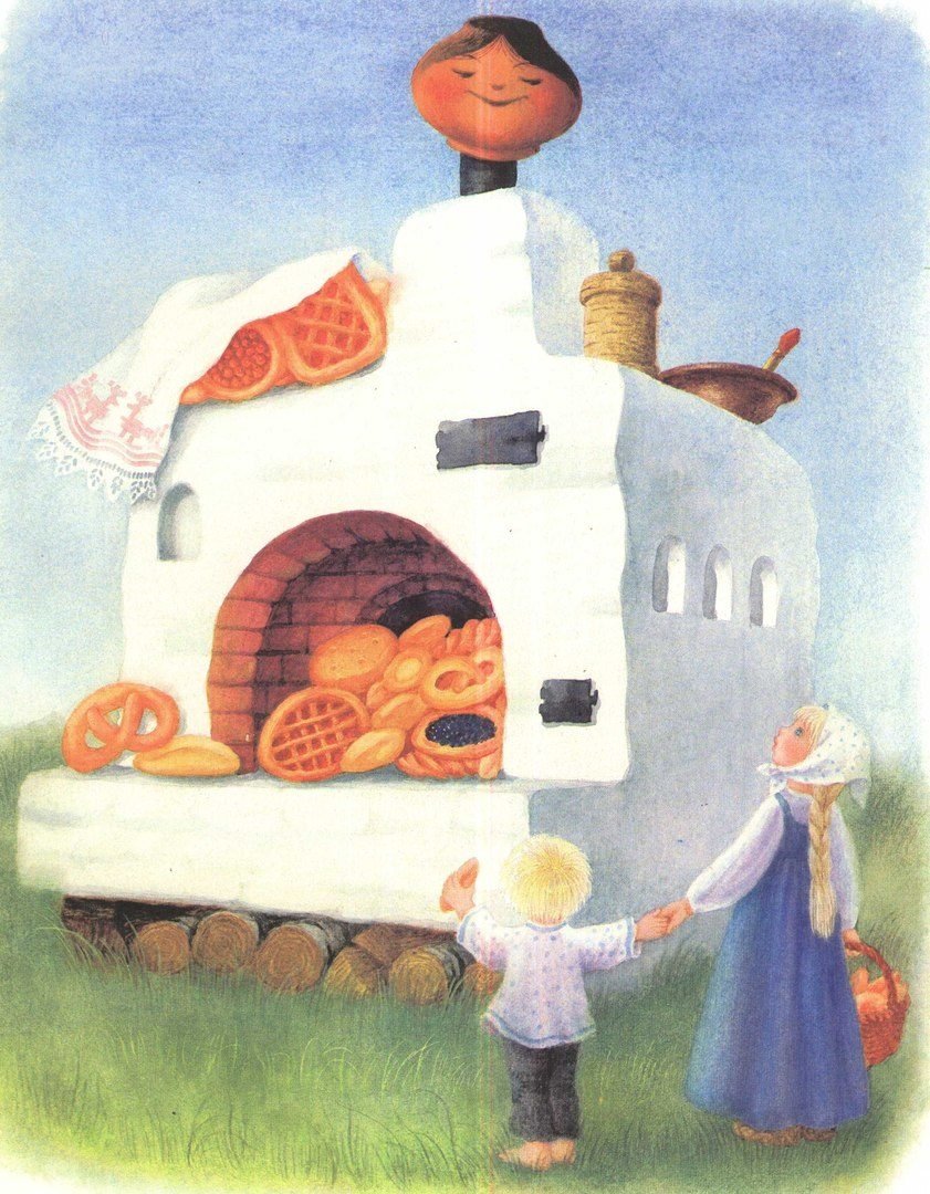 Художник Макаров русская печь