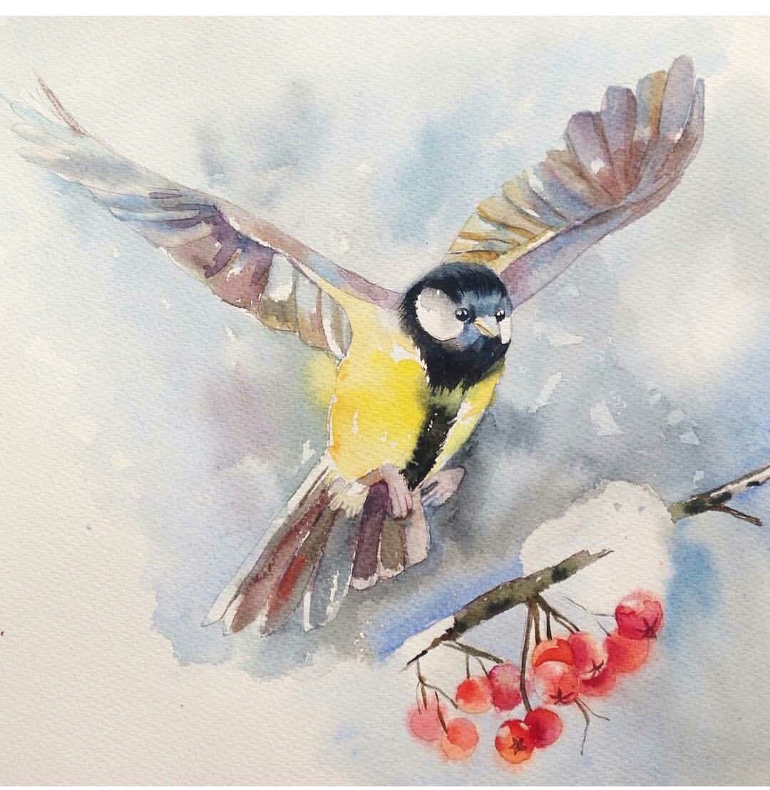 Вышитые броши птицы