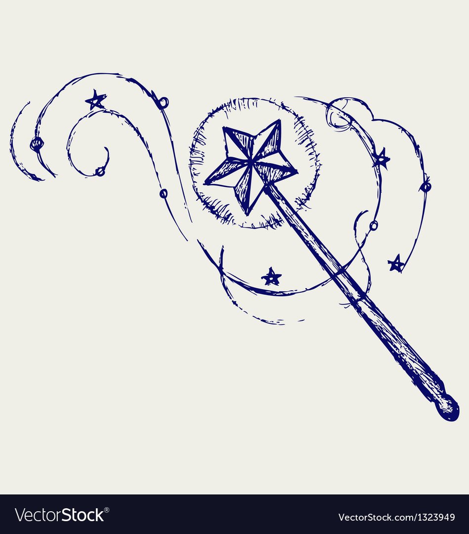 Волшебная палочка раскраска