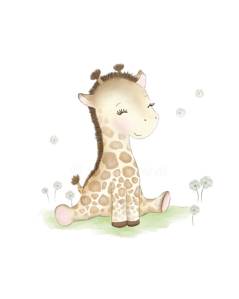 Жираф мультяшный