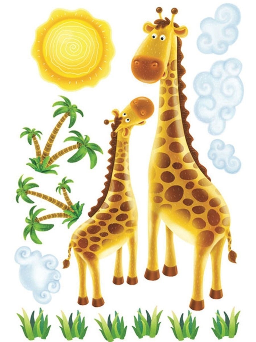 Жираф на шкафчик в детском саду