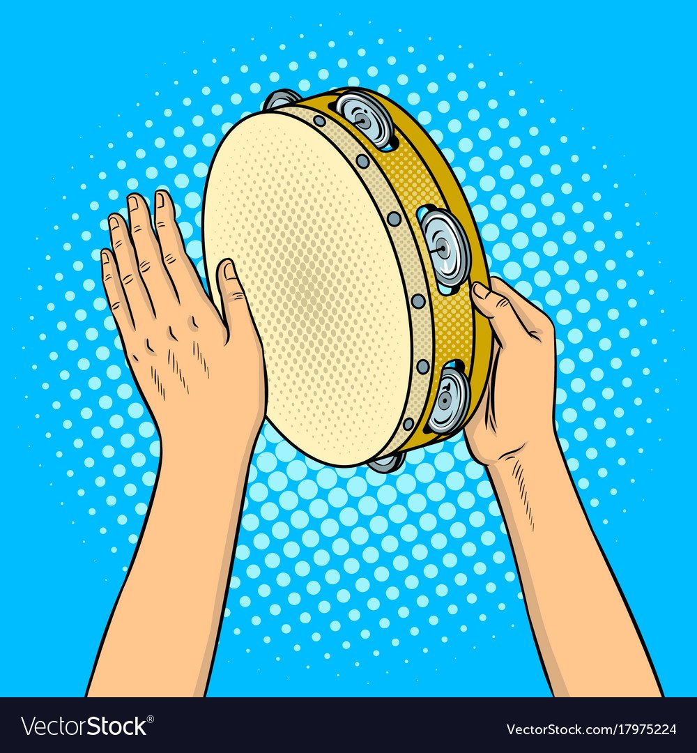 Бубен вектор