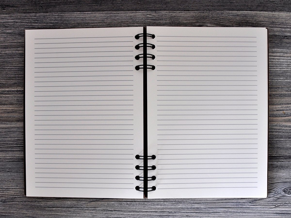 Открытый блокнот