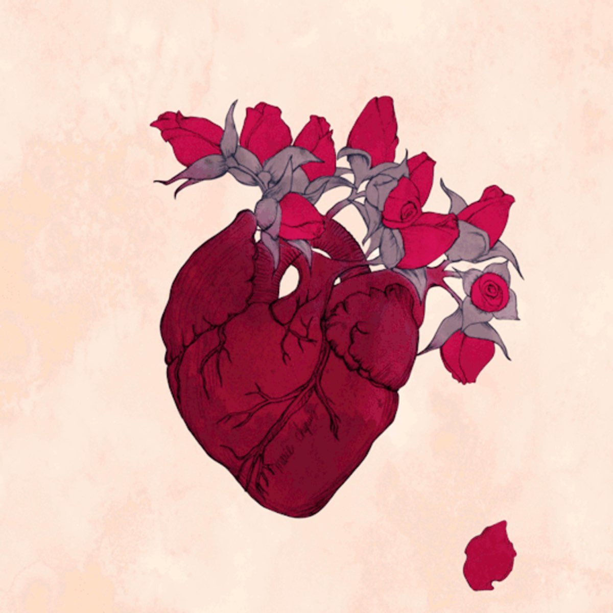 Разбитое сердце абстракция