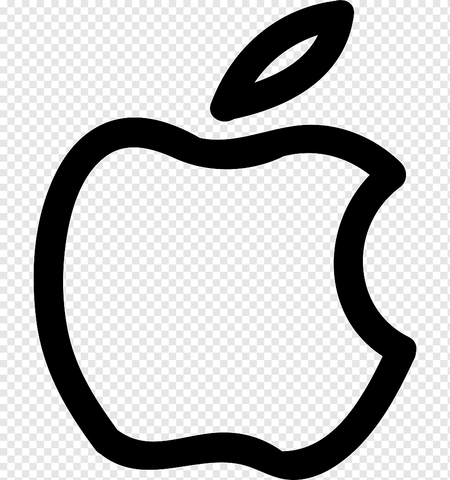 Яблоко картинка черно белая для детей