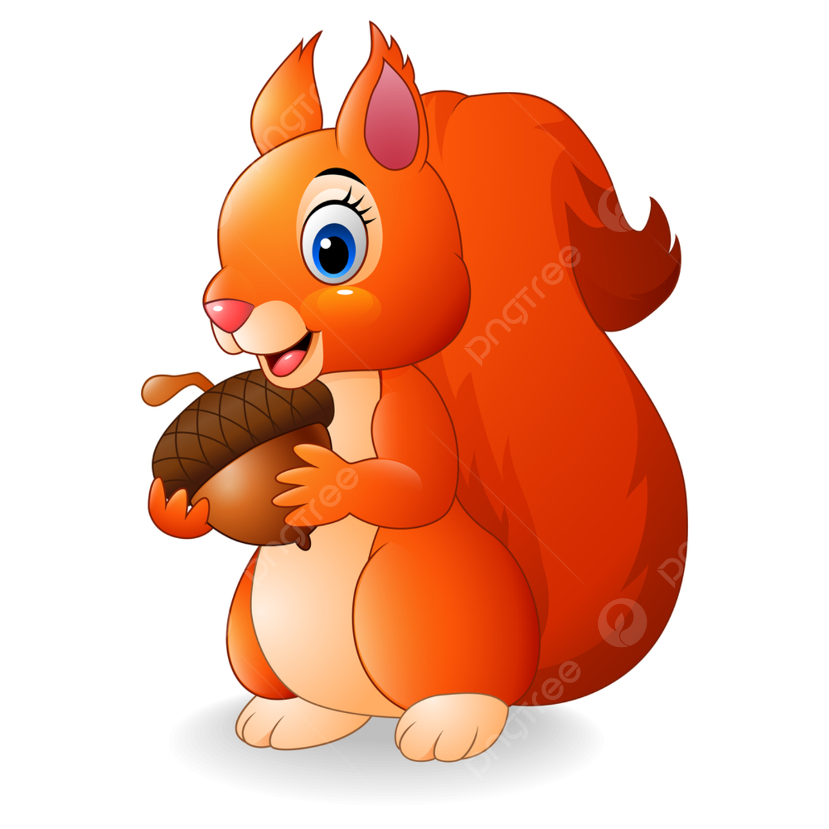 Белка на пеньке