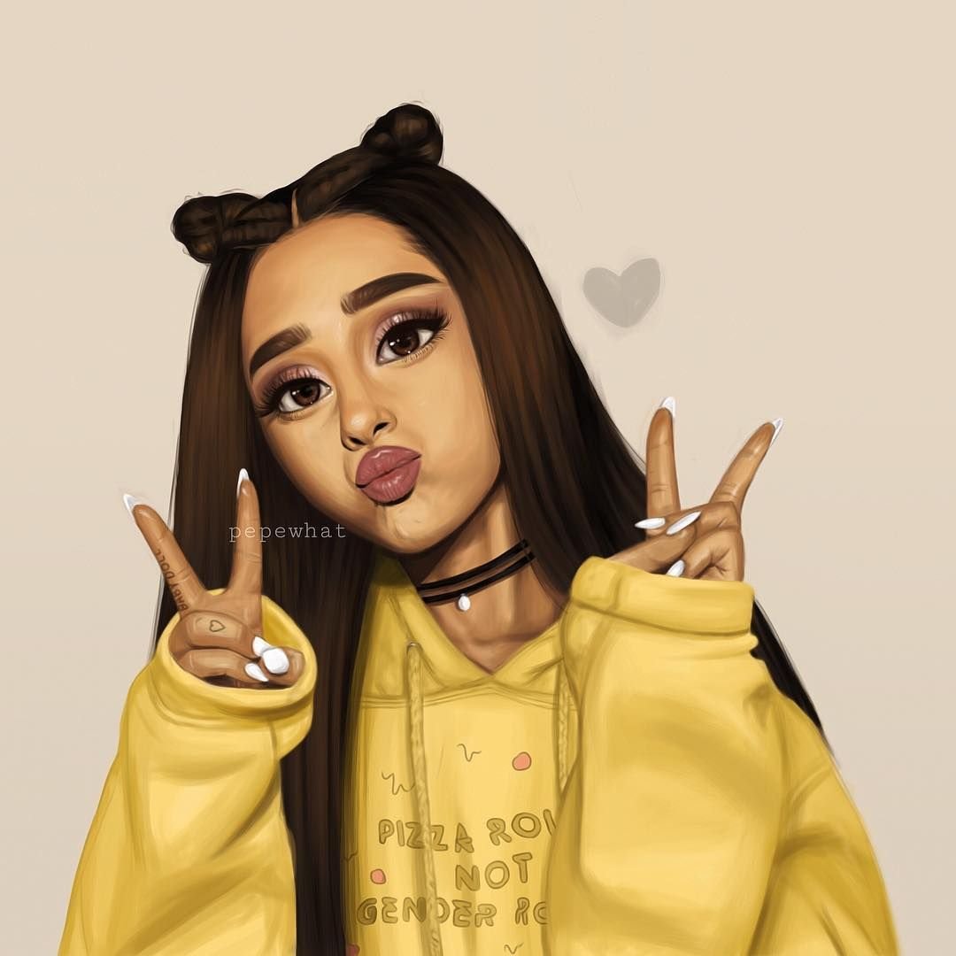 Ариана Гранде мультяшная