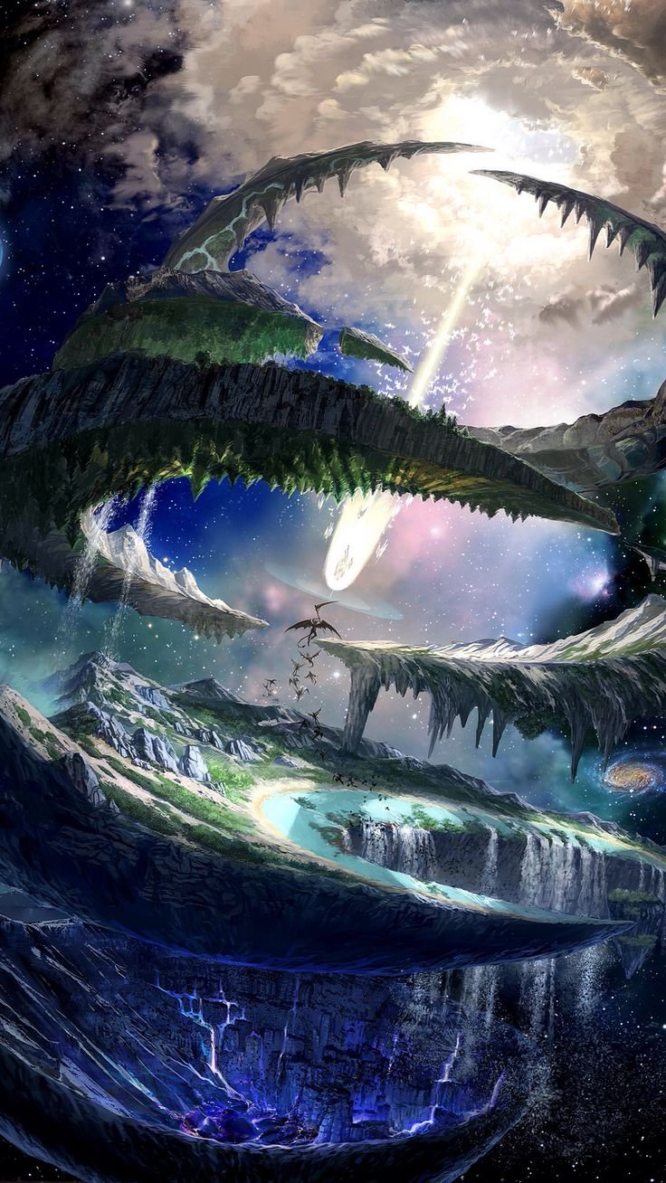 Нереальные пейзажи фэнтези