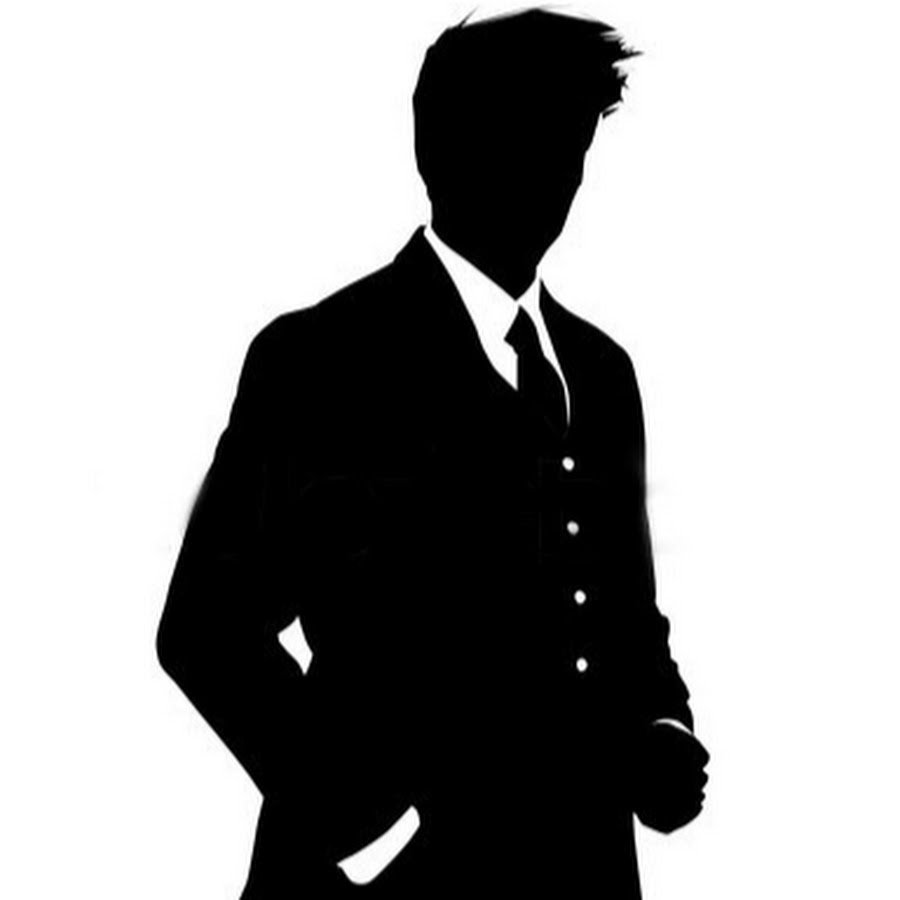 Силуэт мужчины в костюме