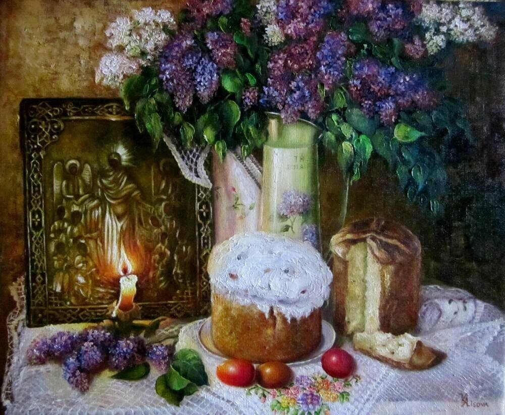«Пасхальный натюрморт», художник Екатерина Калиновская