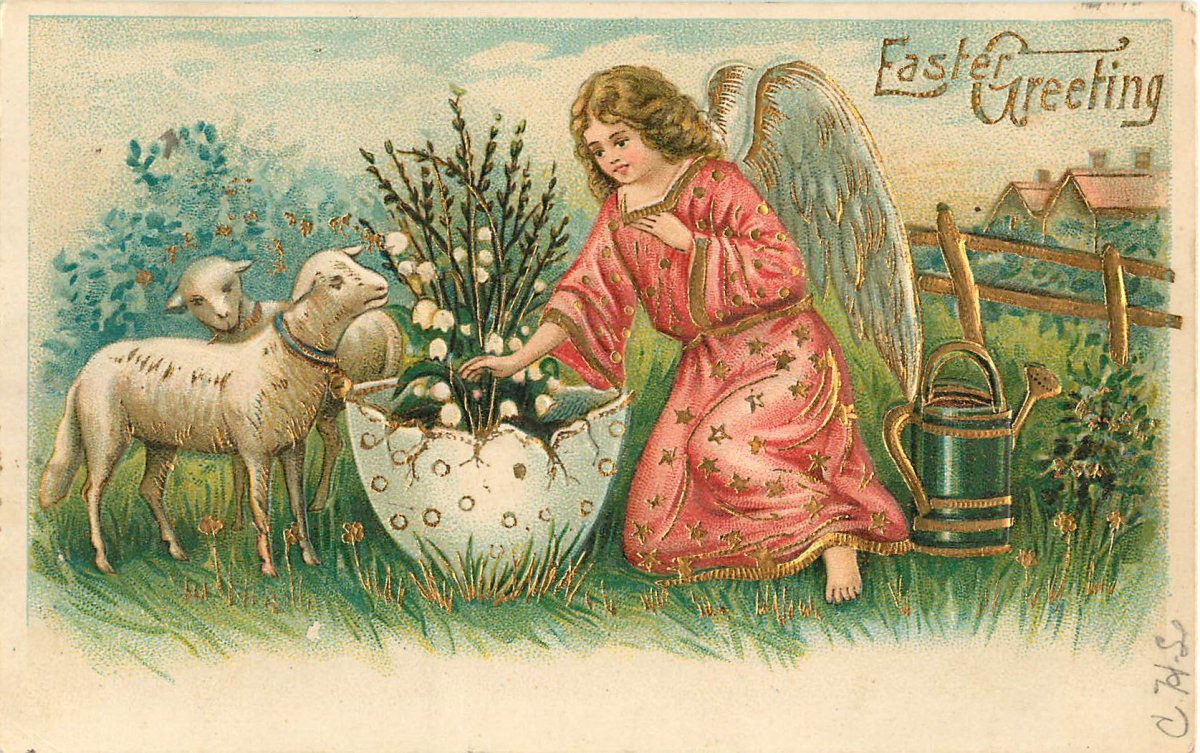 Старинные пасхальные открытки