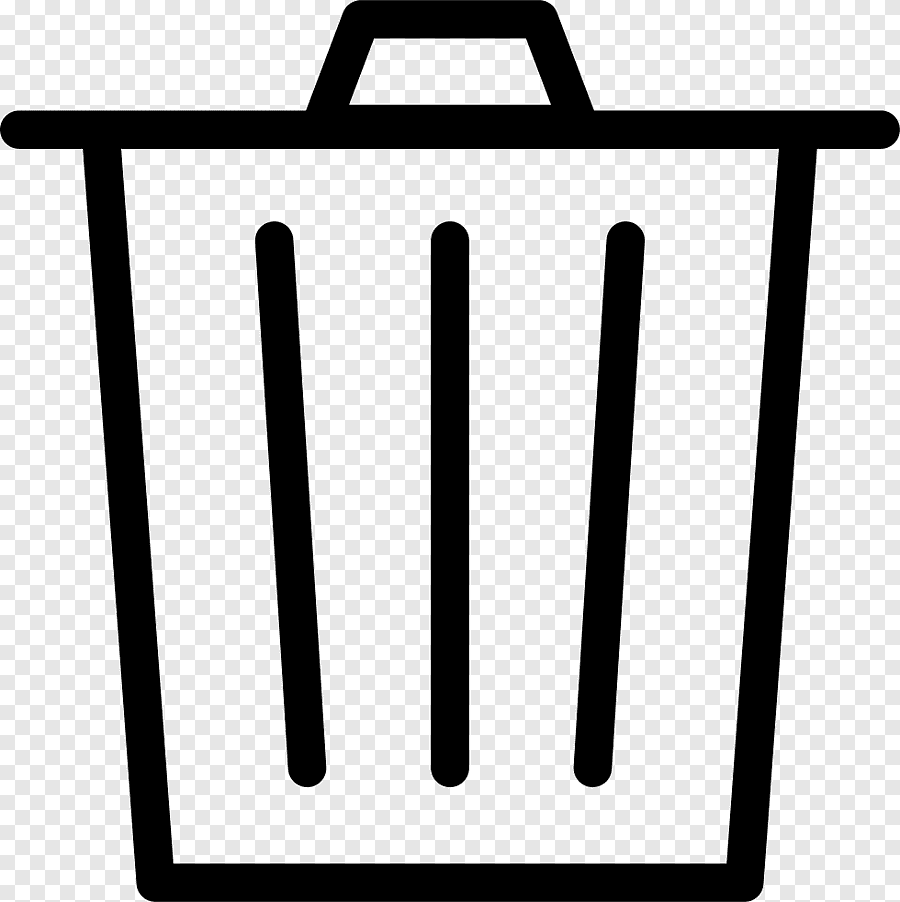 Корзина для мусора пиктограмма