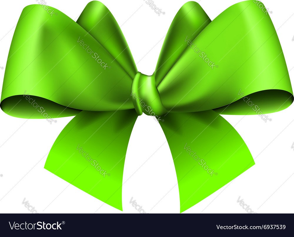 Бантики зеленого цвета