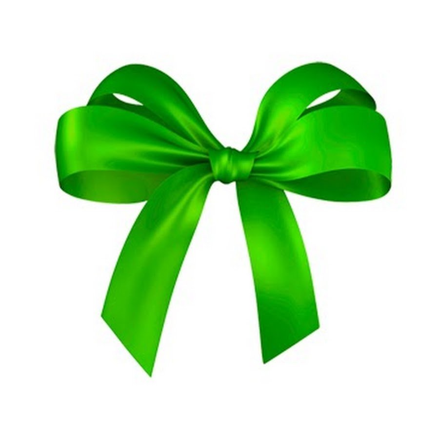 Подарок с зеленой лентой