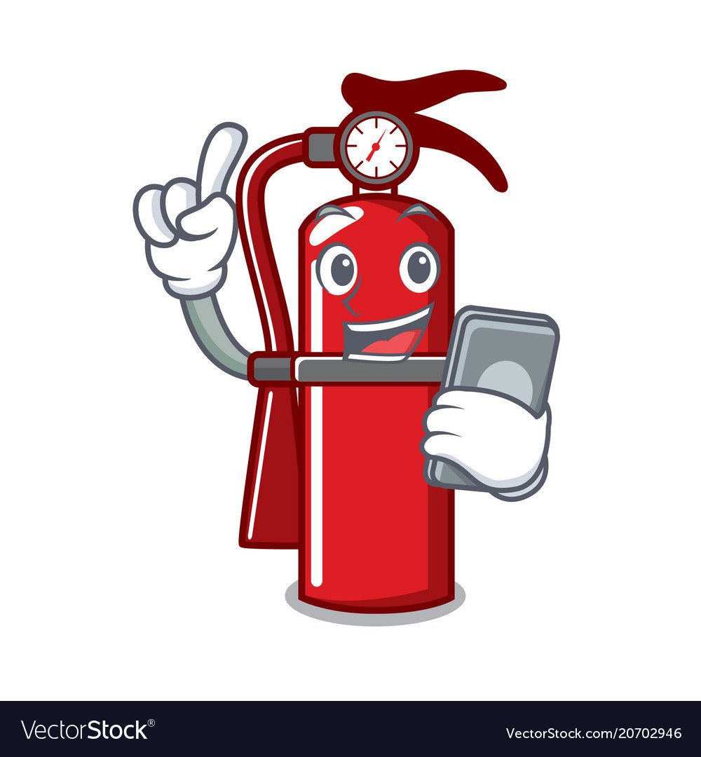 Мобильник с огнетушителя