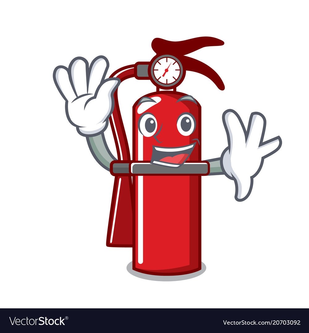 Как выглядит огнетушитель в аппликации