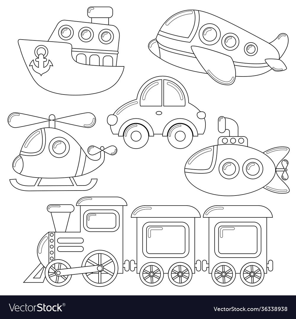 Самолет для раскрашивания