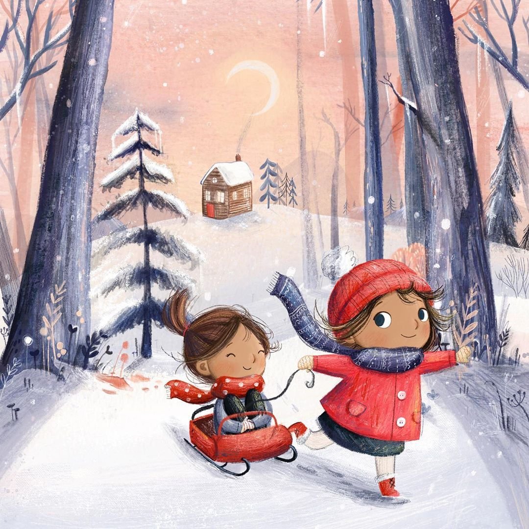 Люси Флеминг иллюстрации зима