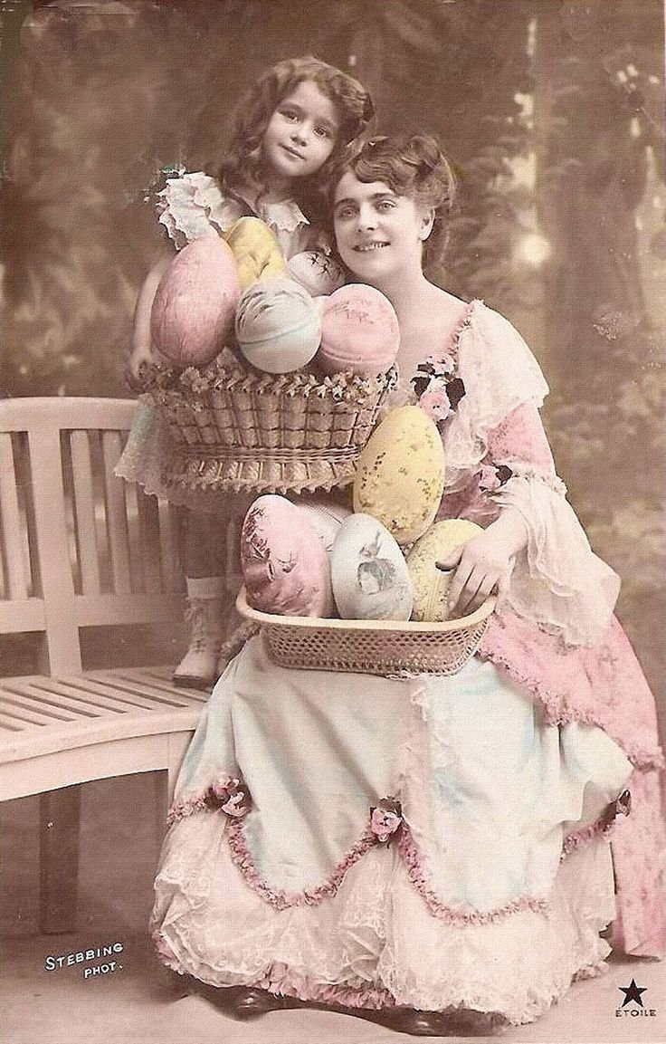 С Пасхой в ретро стиле