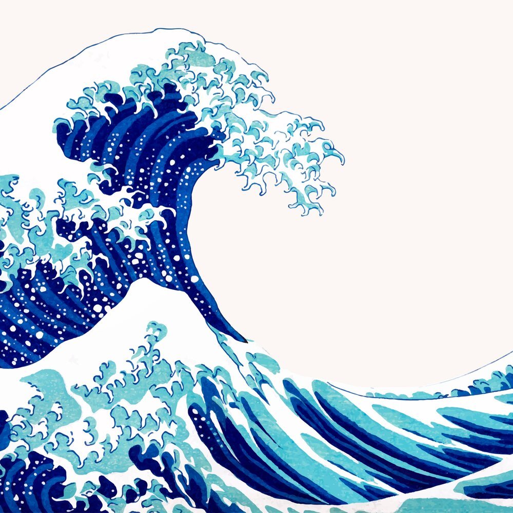 Кацусика Хокусай большая волна в Канагаве обои 1920x1080