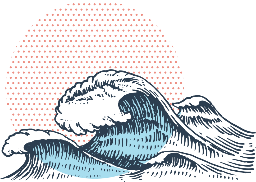 Волны рисунок карандашом