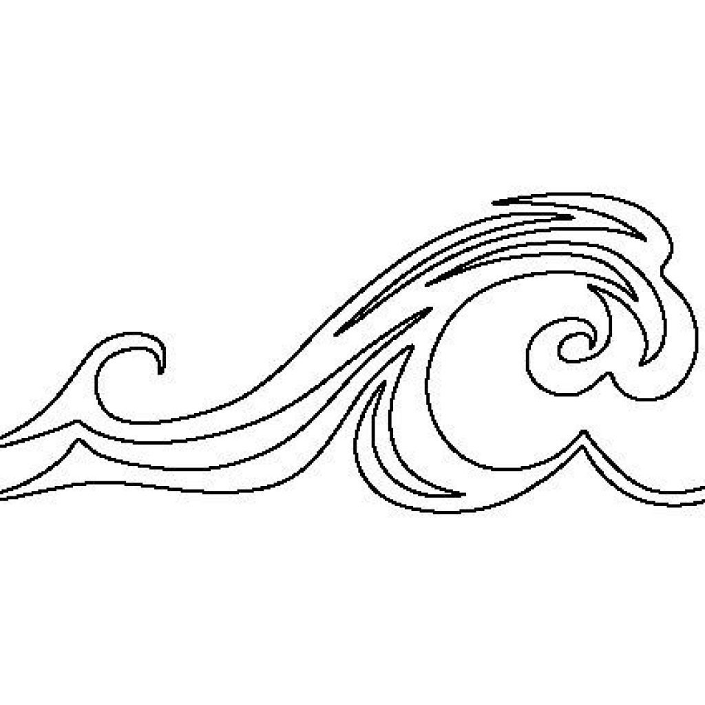 Волны раскраска