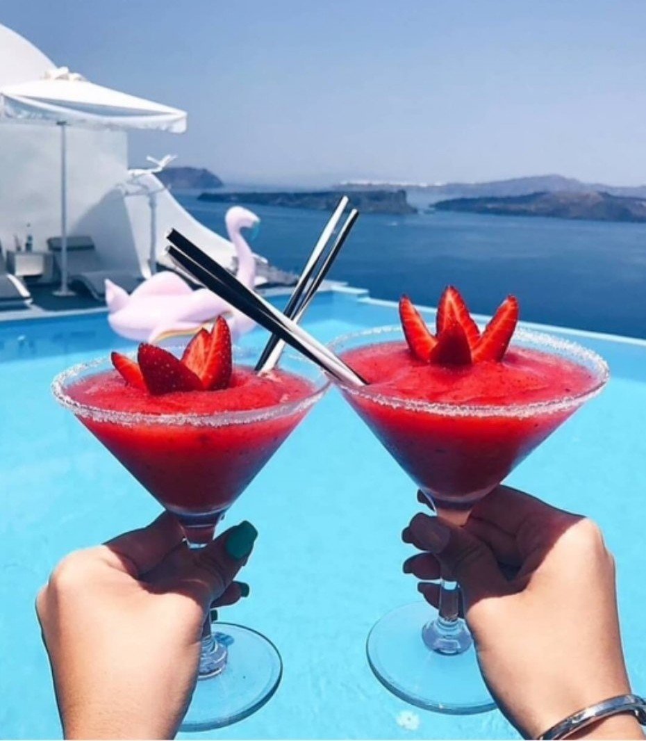 Море пляж коктейль