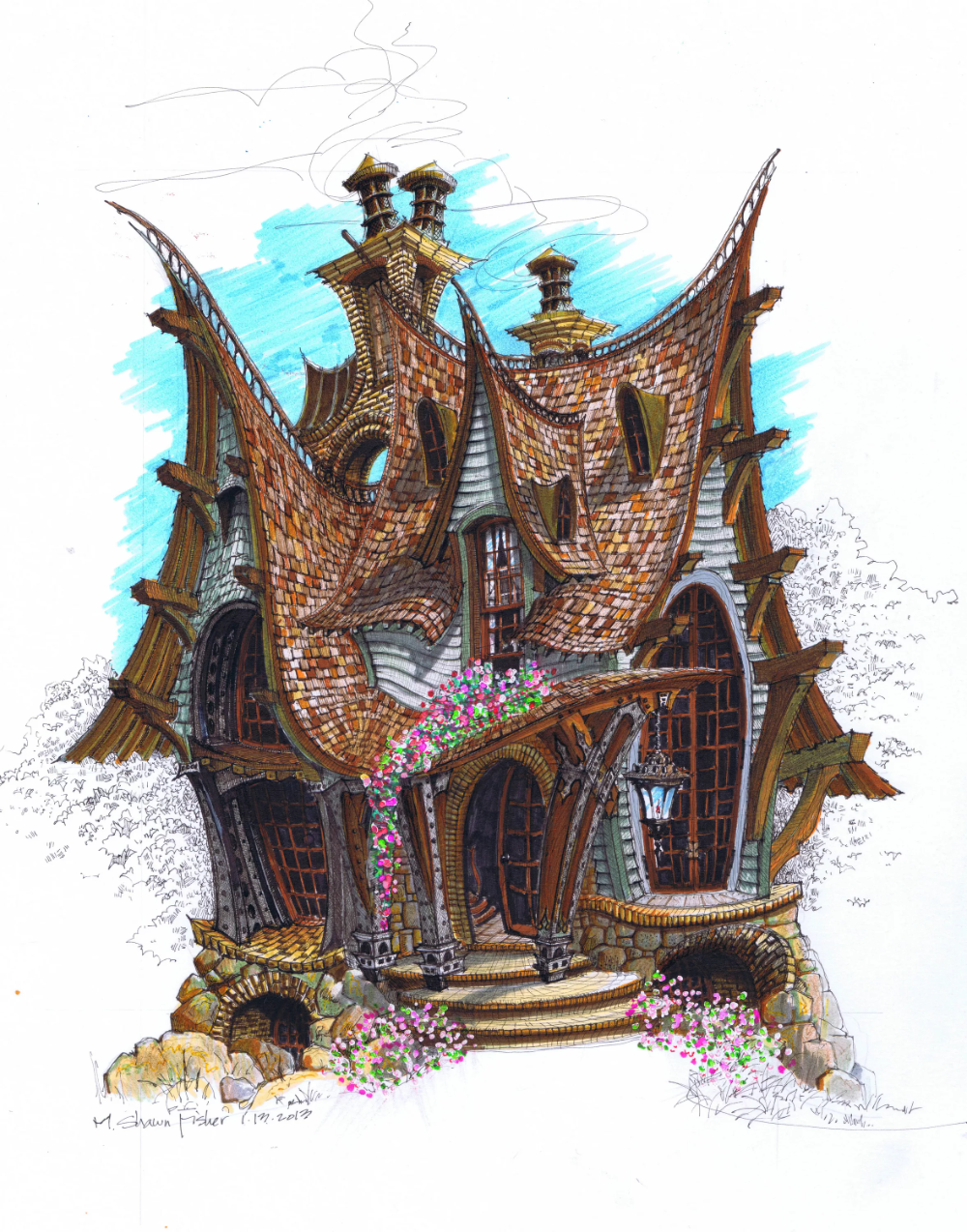 Фантазийные сказочные домики