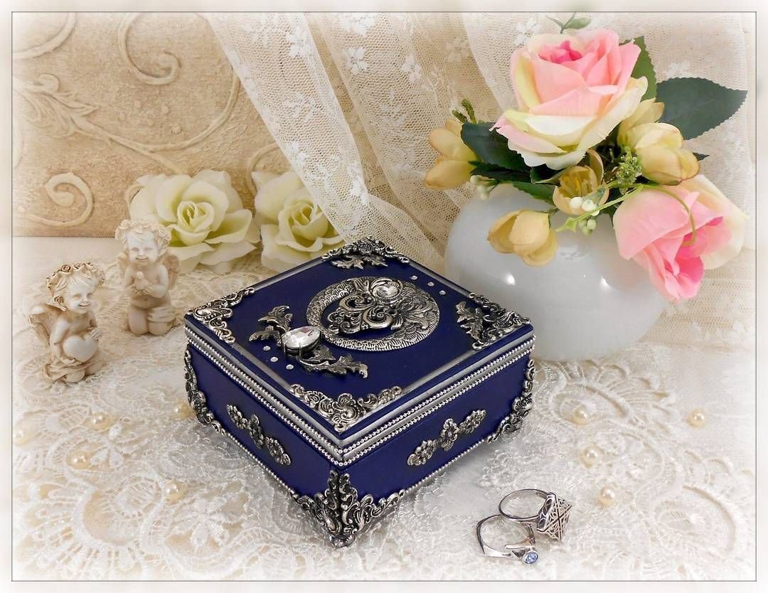 Шкатулки с перламутром декупаж