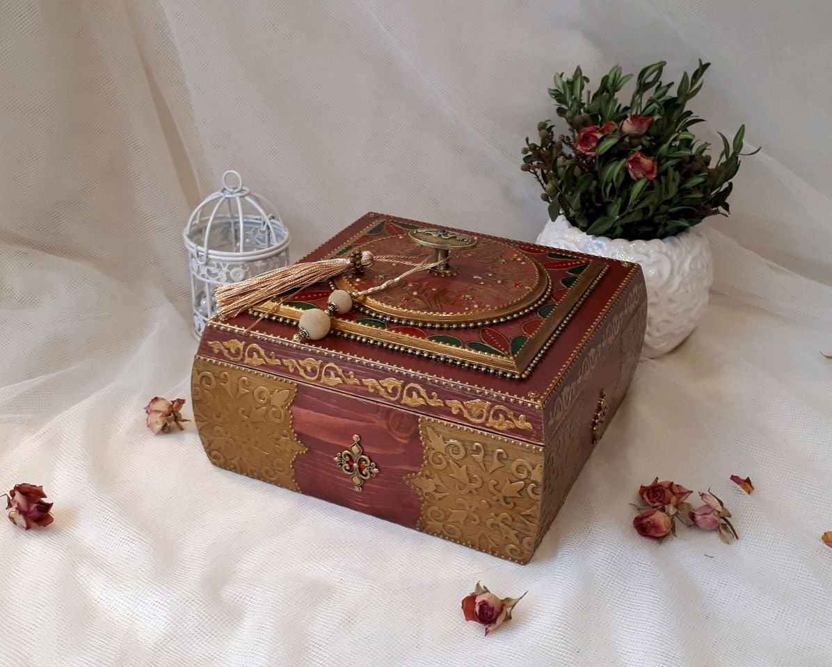 Ольга Жебчук декупаж шкатулки