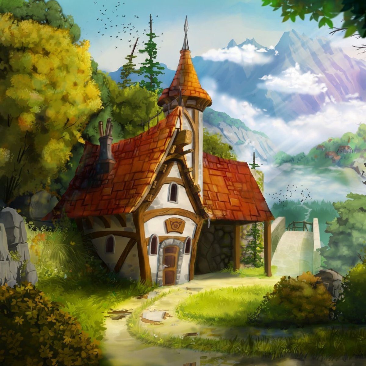 Сказочный домик фэнтези