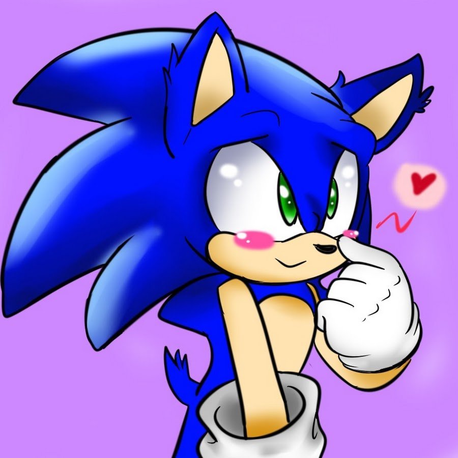 Drawing Sonic the Hedgehog using маркеры